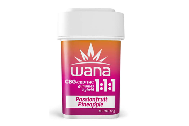 Passionfruit Pineapple 1:1:1 CBG/CBD/THC 100mg 10ct by Wana