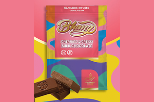 Cherries and Cream Bar 100mg 10ct by Bhang