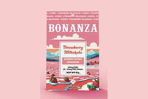 Strawberry Milkshake 10ct by Bonanza