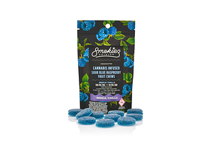 Sour Blue Raspberry 10ct by Smokiez