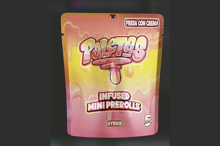 Infused Pre-Rolls Fresas Con Crema (H) 4g 5pk by Paleta