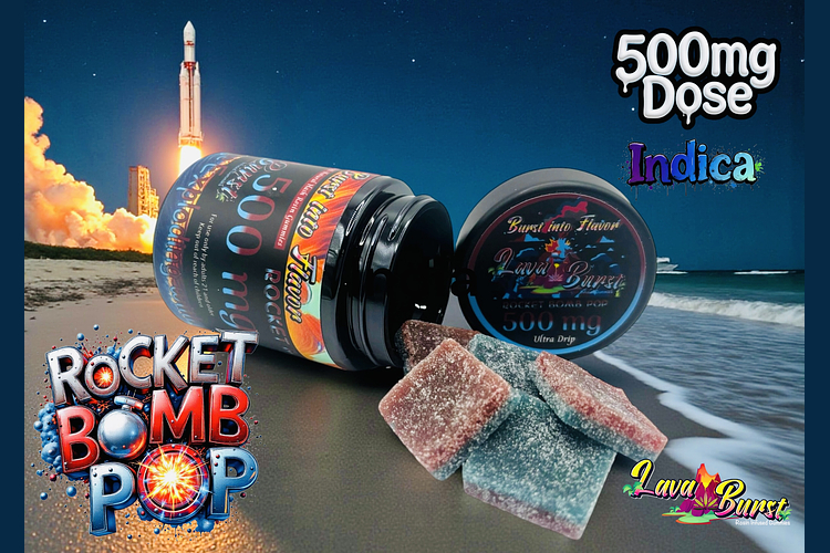 MED - Equilibrium Rosin Gummies Rocket Bomb (I) 500mg 10ct by Equilibrium