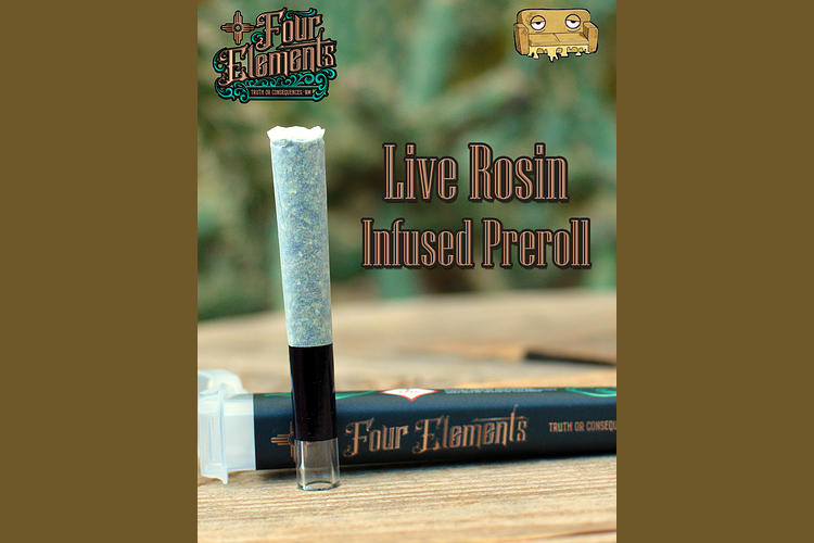 Couchlock Live Rosin Infused Pre-Roll (I) 1g by Four Elements