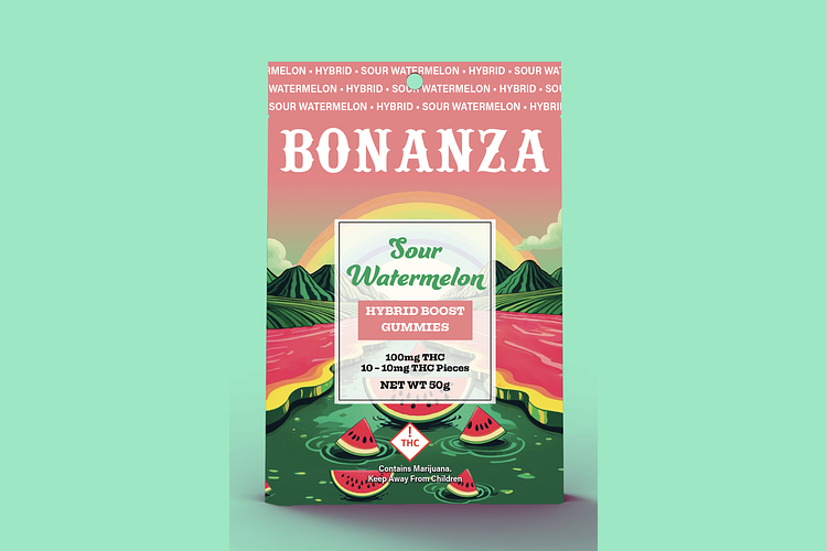 Sour Watermelon 10ct by Bonanza