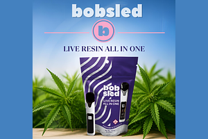 Live Resin AIO Strawberry Blonde 1000mg by Bobsled